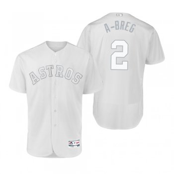 Houston Astros Alex Bregman A-Breg White 2019 Players' Weekend Authentic Jersey