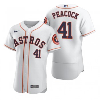 Houston Astros Brad Peacock Nike White 2020 Authentic Jersey