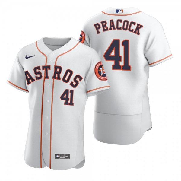 Houston Astros Brad Peacock Nike White 2020 Authentic Jersey