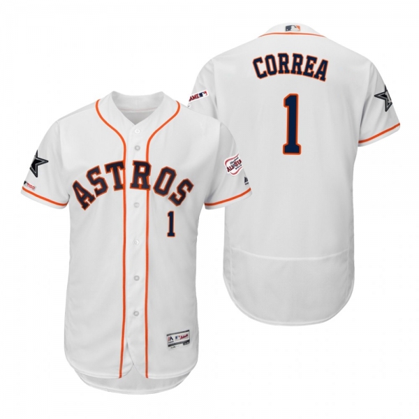 Carlos Correa Houston Astros White Flex Base 2019 MLB All-Star Game Jersey