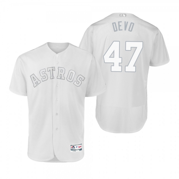 Astros Chris Devenski Devo White 2019 Players' Weekend Authentic Jersey