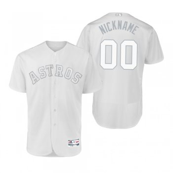 Houston Astros Custom White 2019 Players' Weekend Nickname Authentic Jersey