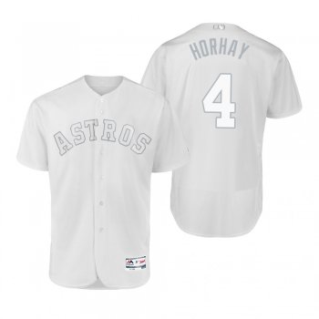 Houston Astros George Springer Horhay White 2019 Players' Weekend Authentic Jersey