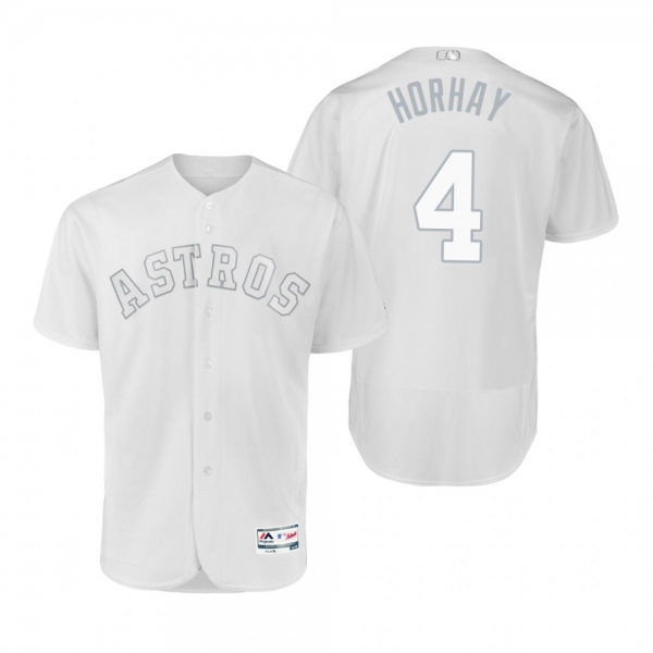 Houston Astros George Springer Horhay White 2019 Players' Weekend Authentic Jersey