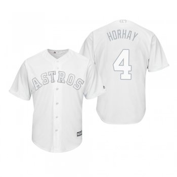 Houston Astros George Springer Horhay White 2019 Players' Weekend Replica Jersey