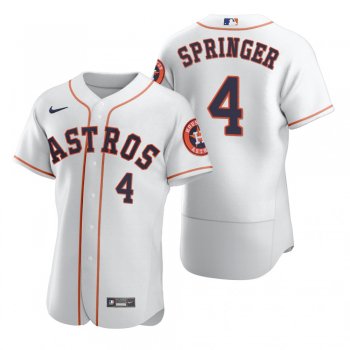 Houston Astros George Springer Nike White 2020 Authentic Jersey