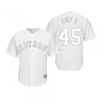 Houston Astros Gerrit Cole Chef G White 2019 Players' Weekend Replica Jersey