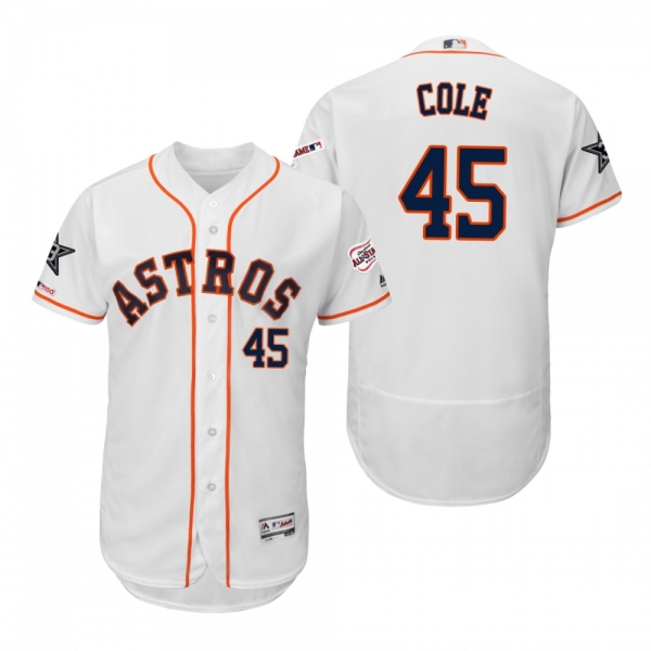 Gerrit Cole Houston Astros White Flex Base 2019 MLB All-Star Game Jersey