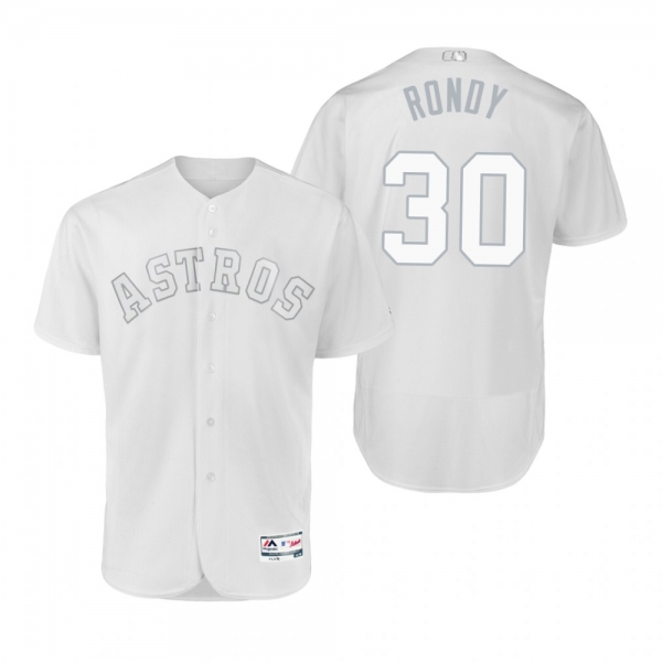 Houston Astros Hector Rondon Rondy White 2019 Players' Weekend Authentic Jersey