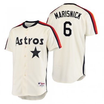 Houston Astros Jake Marisnick Cream Oilers vs. Astros Cooperstown Collection Jersey