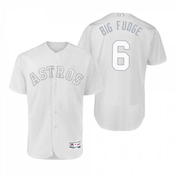 Houston Astros Jake Marisnick Big Fudge White 2019 Players' Weekend Authentic Jersey