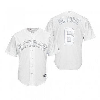 Houston Astros Jake Marisnick Big Fudge White 2019 Players' Weekend Replica Jersey