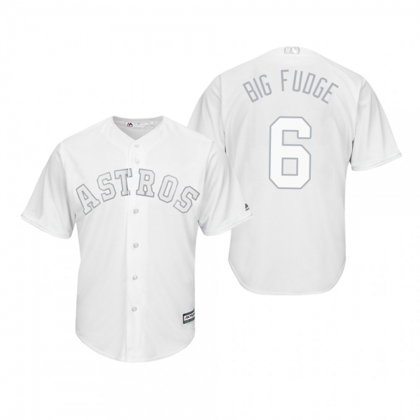 Houston Astros Jake Marisnick Big Fudge White 2019 Players' Weekend Replica Jersey