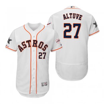 Jose Altuve Houston Astros White Flex Base 2019 MLB All-Star Game Jersey