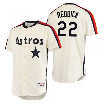 Houston Astros Josh Reddick Cream Oilers vs. Astros Cooperstown Collection Jersey