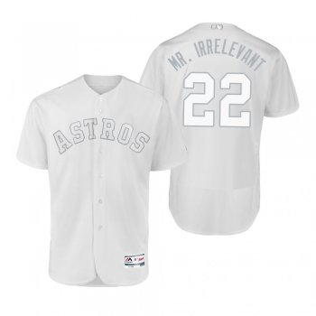 Astros Josh Reddick Mr. Irrelevant White 2019 Players' Weekend Authentic Jersey