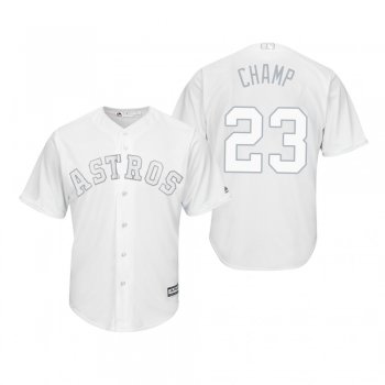 Houston Astros Michael Brantley Champ White 2019 Players' Weekend Replica Jersey