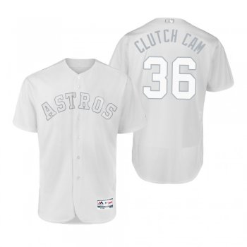 Houston Astros Will Harris Clutch Cam White 2019 Players' Weekend Authentic Jersey