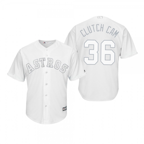 Houston Astros Will Harris Clutch Cam White 2019 Players' Weekend Replica Jersey