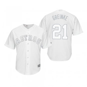 Houston Astros Zack Greinke Greinke White 2019 Players' Weekend Replica Jersey