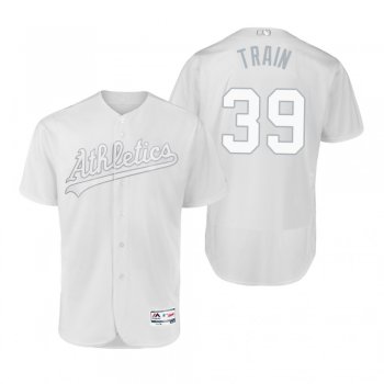 Oakland Athletics Blake Treinen Train White 2019 Players' Weekend Authentic Jersey