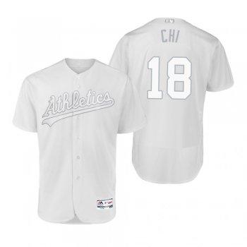 Oakland Athletics Chad Pinder Chi White 2019 Players' Weekend Authentic Jersey