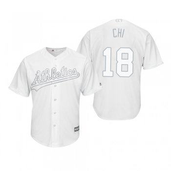 Oakland Athletics Chad Pinder Chi White 2019 Players' Weekend Replica Jersey