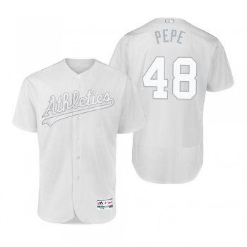 Oakland Athletics Joakim Soria Pepe White 2019 Players' Weekend Authentic Jersey