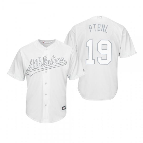 Oakland Athletics Josh Phegley Ptbnl White 2019 Players' Weekend Replica Jersey