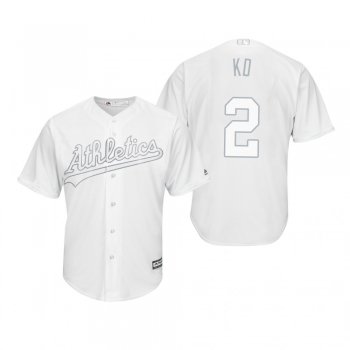 Oakland Athletics Khris Davis KD White 2019 Players' Weekend Replica Jersey