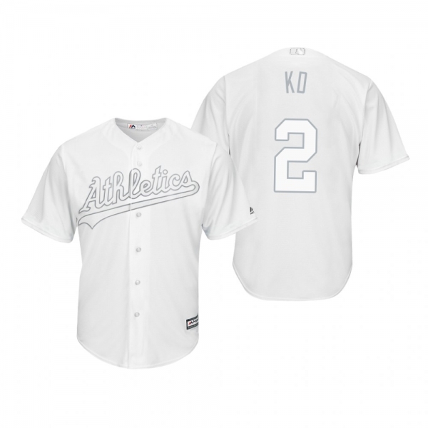 Oakland Athletics Khris Davis KD White 2019 Players' Weekend Replica Jersey