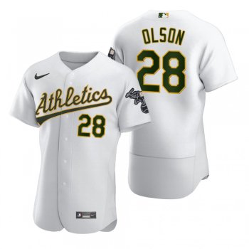 Oakland Athletics Matt Olson Nike White 2020 Authentic Jersey