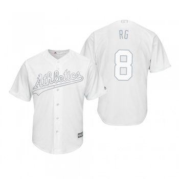 Oakland Athletics Robbie Grossman RG White 2019 Players' Weekend Replica Jersey