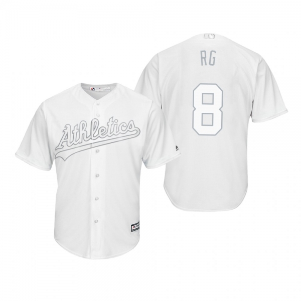 Oakland Athletics Robbie Grossman RG White 2019 Players' Weekend Replica Jersey