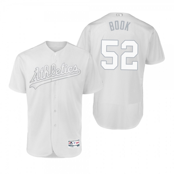 Oakland Athletics Ryan Buchter Book White 2019 Players' Weekend Authentic Jersey