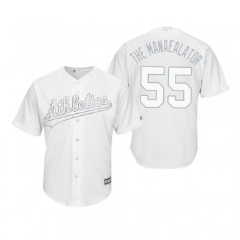 Oakland Athletics Sean Manaea The Manaealator White 2019 Players' Weekend Replica Jersey