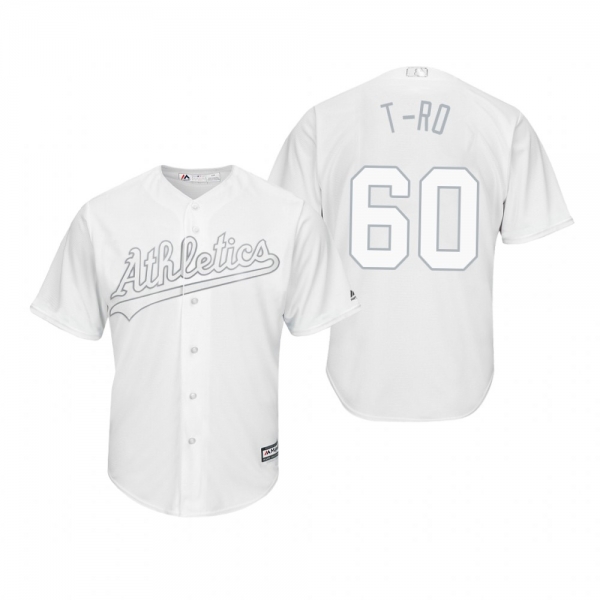 Oakland Athletics Tanner Roark T-Ro White 2019 Players' Weekend Replica Jersey