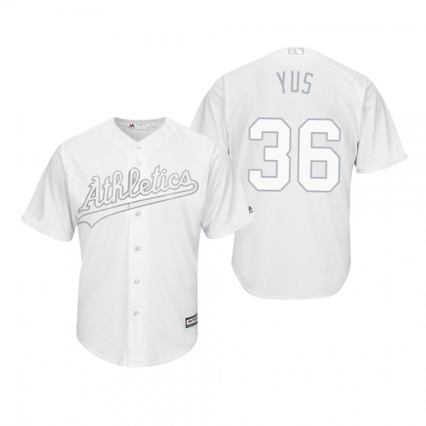 Oakland Athletics Yusmeiro Petit Yus White 2019 Players' Weekend Replica Jersey