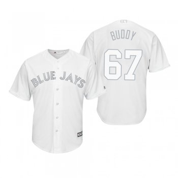 Toronto Blue Jays Buddy Boshers Buddy White 2019 Players' Weekend Replica Jersey