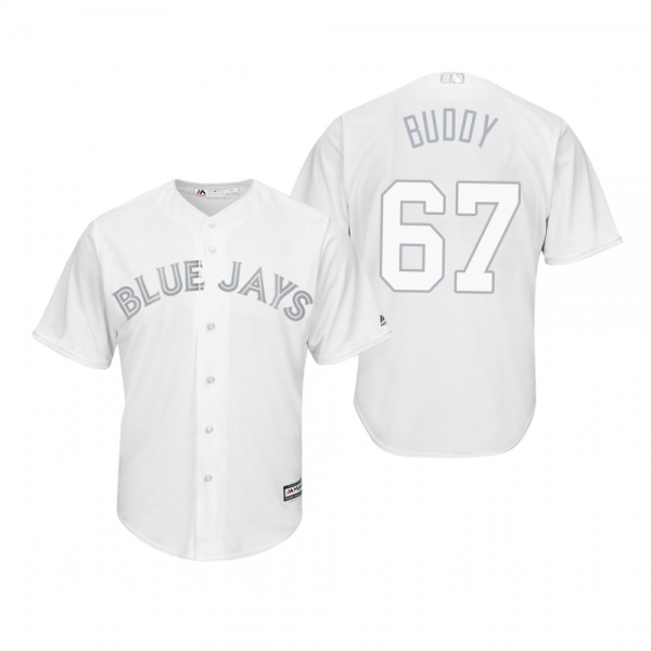 Toronto Blue Jays Buddy Boshers Buddy White 2019 Players' Weekend Replica Jersey