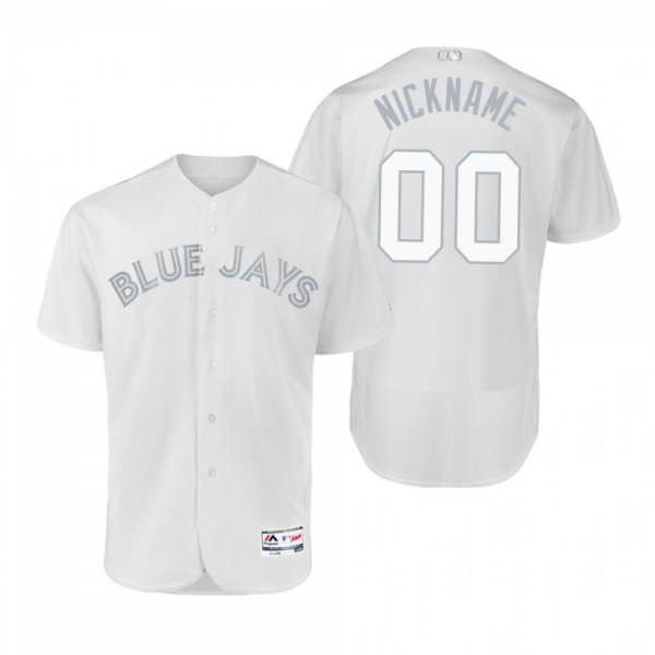 Toronto Blue Jays Custom White 2019 Players' Weekend Nickname Authentic Jersey