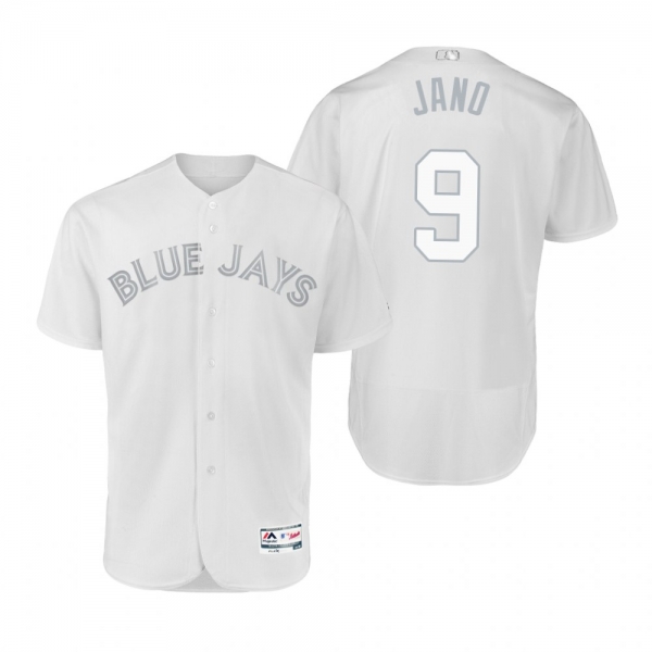 Toronto Blue Jays Danny Jansen Jano White 2019 Players' Weekend Authentic Nickname Jersey