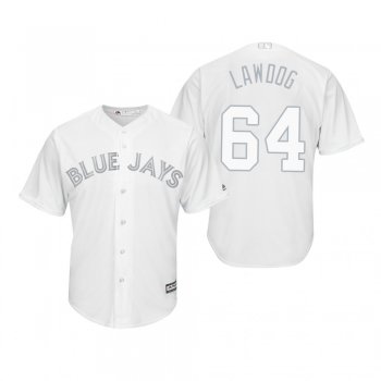 Toronto Blue Jays Derek Law Lawdog White 2019 Players' Weekend Replica Jersey