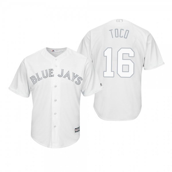 Toronto Blue Jays Freddy Galvis Toco White 2019 Players' Weekend Replica Jersey