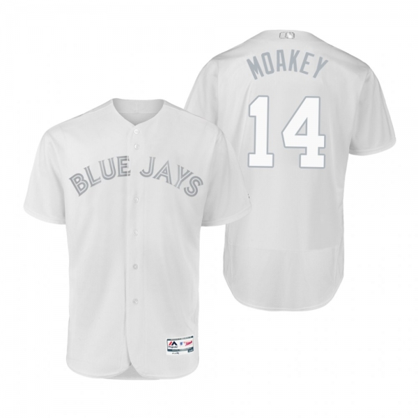 Blue Jays Justin Smoak Moakey White 2019 Players' Weekend Authentic Jersey