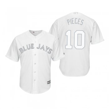 Toronto Blue Jays Reese McGuire Pieces White 2019 Players' Weekend Replica Jersey