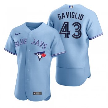 Men's Toronto Blue Jays Sam Gaviglio Nike Light Blue Authentic 2020 Alternate Jersey