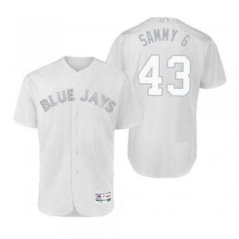 Blue Jays Sam Gaviglio Sammy G White 2019 Players' Weekend Authentic Jersey