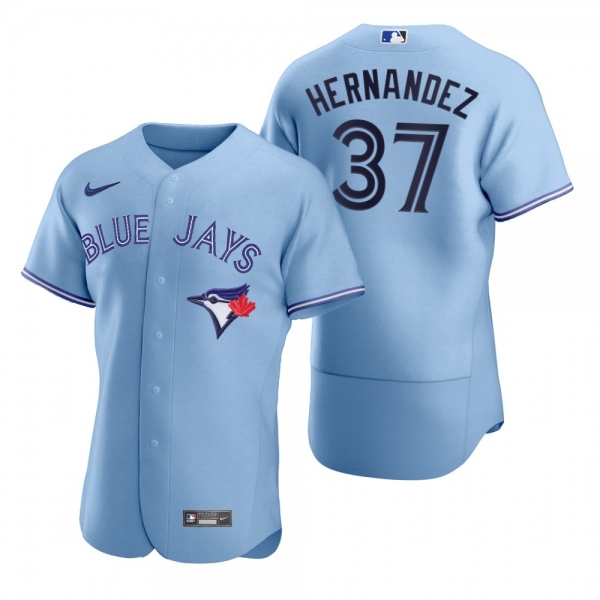 Men's Toronto Blue Jays Teoscar Hernandez Nike Light Blue Authentic 2020 Alternate Jersey