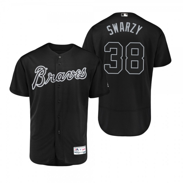 Braves Anthony Swarzak Swarzy Black 2019 Players' Weekend Authentic Jersey